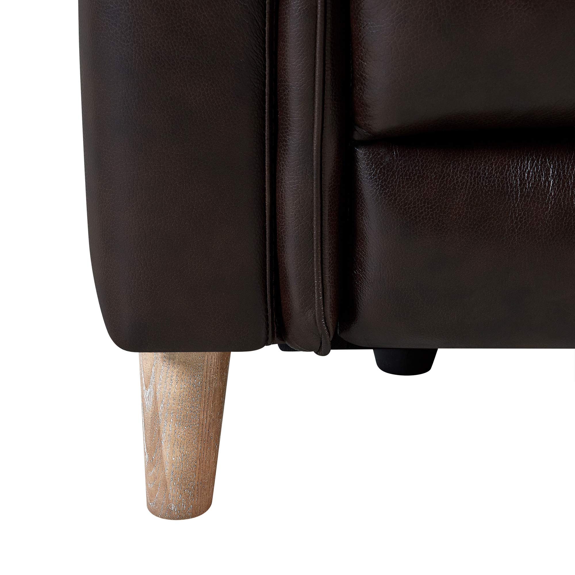 Armen Living Gala Contemporary Leather Power Reclining Accent Chair - Brown | Modern Living Room Furniture for Home Theater & Relaxation