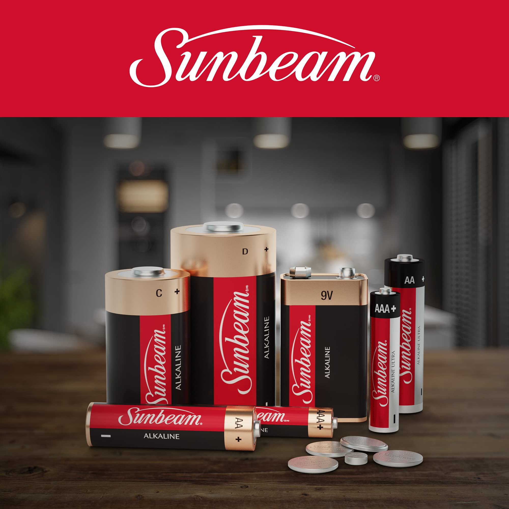 Sunbeam 16731 20 AA & 12 AAA Ultra Alkaline Batteries Combo Pack - Long-Lasting Power for Toys, Remote Controls, Flashlights & Electronics - Easy Open Value Pack