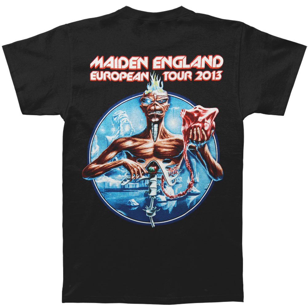 Iron Maiden Men's Euro Tour 2023 Vintage Graphic T-Shirt - Soft Cotton Band Tee for Concerts & Casual Wear
