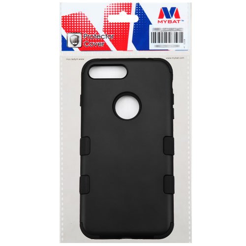 Asmyna Shockproof Hybrid Case for iPhone 7 Plus - Black/Black | Slim Protective Cover with Military-Grade Drop Protection | Perfect for Outdoor Activities, Work & Daily Use