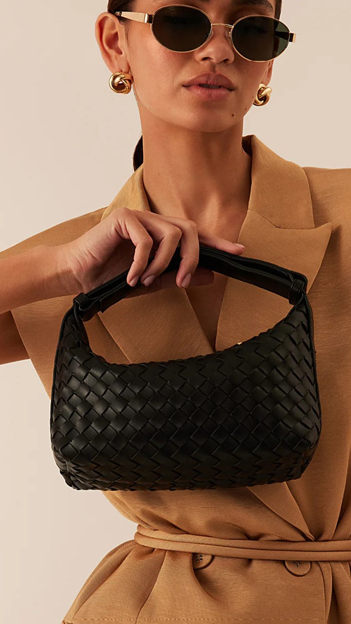 Isabelle Handle Bag for Women - Stylish Black Leather Shoulder Purse - Perfect for Work, Travel & Everyday Use