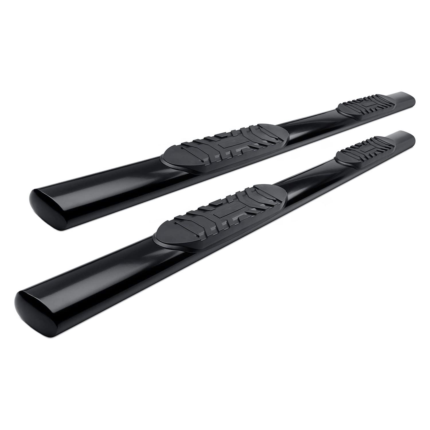 Steelcraft 414309B 5-Inch Oval Side Bar - Black Powder Coat for Trucks & SUVs | Durable Step Bar for Easy Access & Off-Road Protection