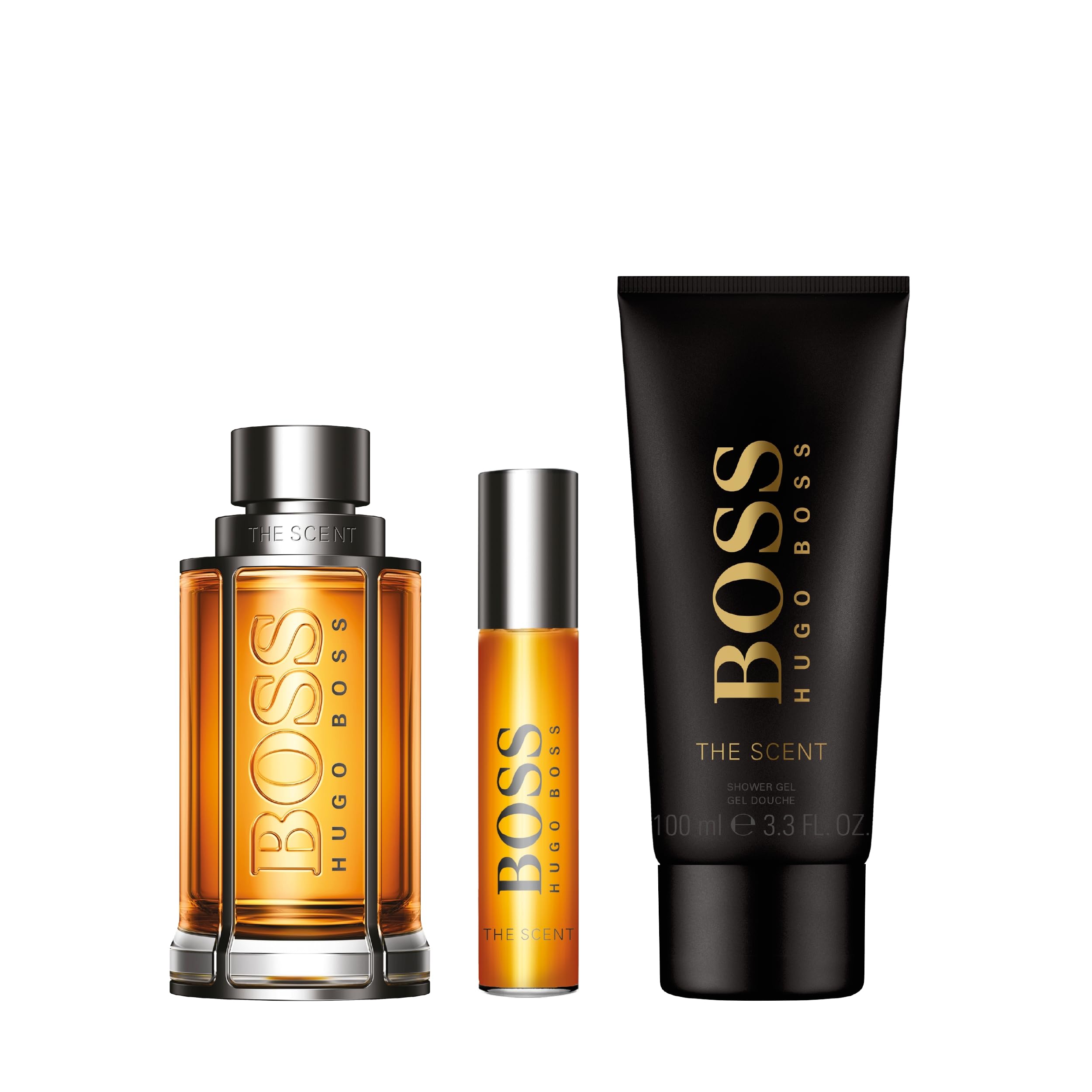 Hugo Boss The Scent Eau de Toilette for Men - Amber Cologne with Ginger, Manika Fruit & Leather Notes - Long Lasting Fragrance - Perfect for Date Night, Office & Special Occasions