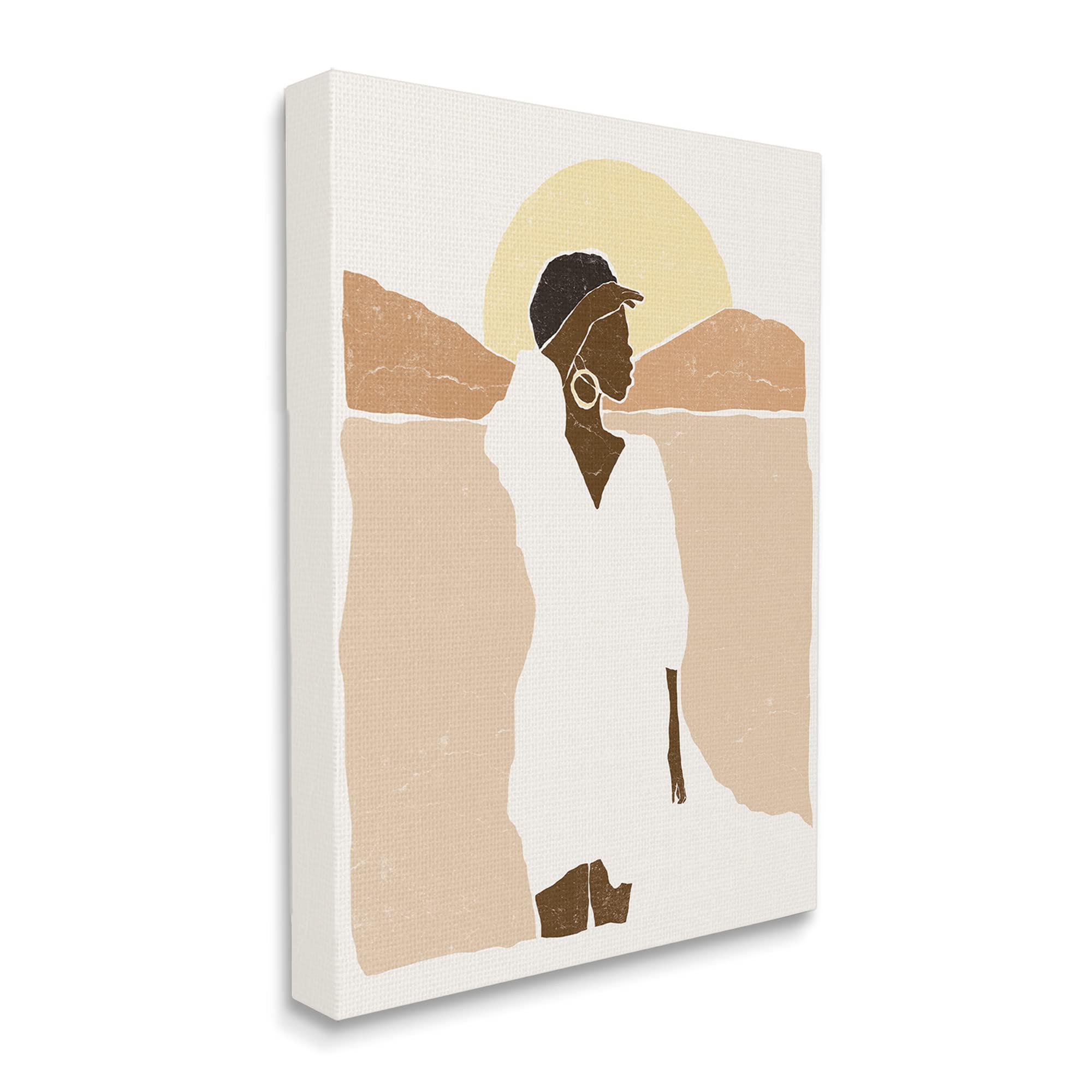 Stupell Industries Desert Sunrise Landscape Canvas Wall Art - Woman Gazing Across Canyon, Designed by Yuyu Pont, 36