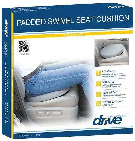 Comfortable Padded Swivel Seat Cushion for Office Chairs & Gaming - Ergonomic Support for Long Sitting Hours at Work or Home