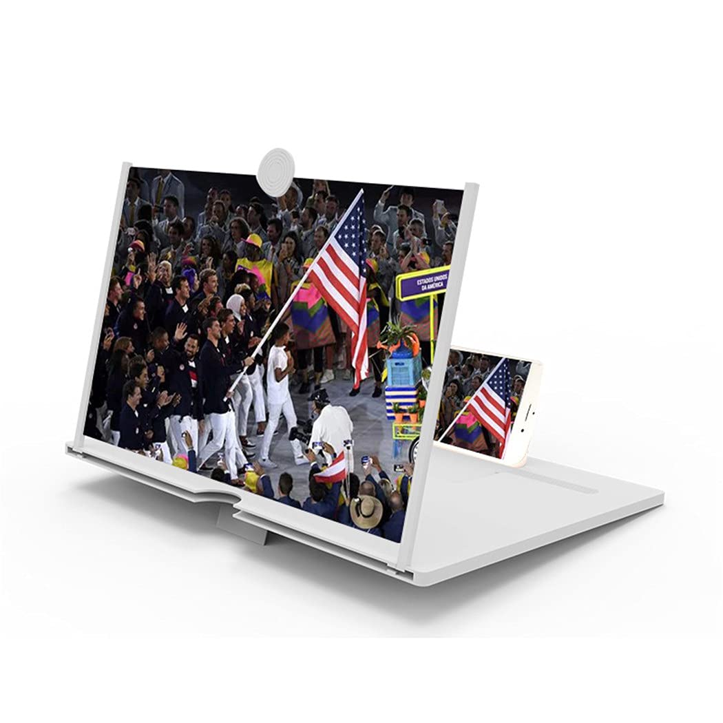 HD Smartphone Screen Magnifier - Foldable Stand for Movies & Gaming | Portable Phone Holder with Anti-Slip Base | Perfect for Home Entertainment & Office Video Calls