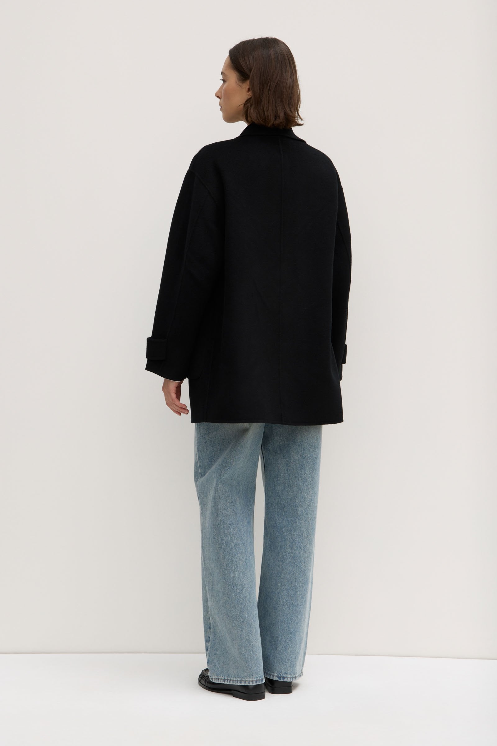 Pierra Women's Wool Coat - Warm Winter Long Coat with Belt, Classic Trench Style for Office, Dating & Outdoor Activities