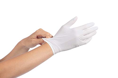 100 Count Small Powder-Free Latex Gloves - Disposable, Comfortable & Durable for Medical, Cleaning, Food Handling & Tattoo Use