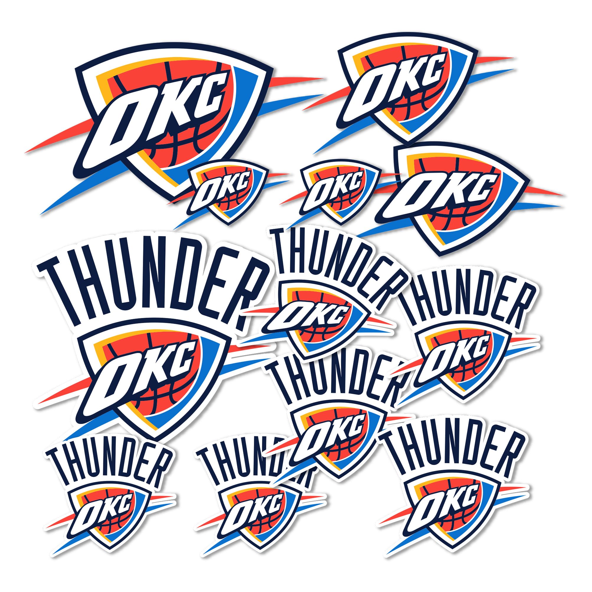 Officially Licensed OKC Thunder NBA Desert Cactus Vinyl Decal Sticker - Waterproof for Laptop, Water Bottle, Car & Scrapbooking - Perfect for Fans, Gifts & Home Decor