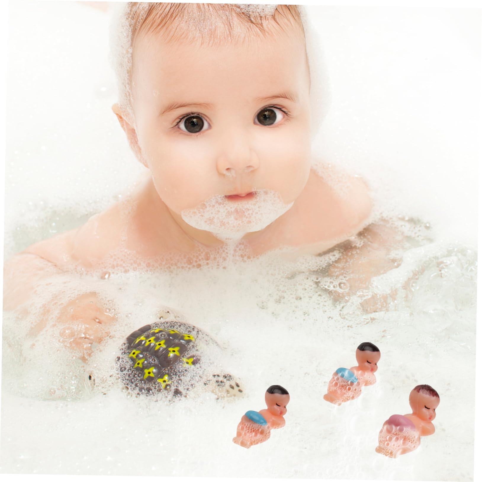 GLSTOY 100pcs Bath Toys for Kids - Mini Floating Shower Toys Set for Toddlers & Babies - Fun Bathtub Water Play Toys for Sensory Development & Bath Time Fun