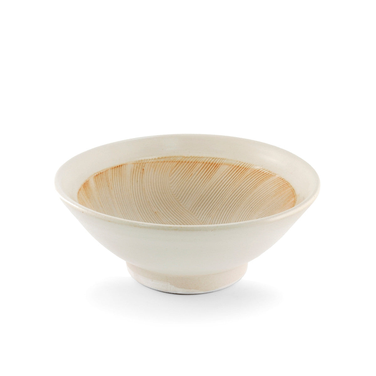 Premium Ivory Ceramic Suribachi Bowl - 30 oz Japanese Mortar & Pestle Set - 7.44