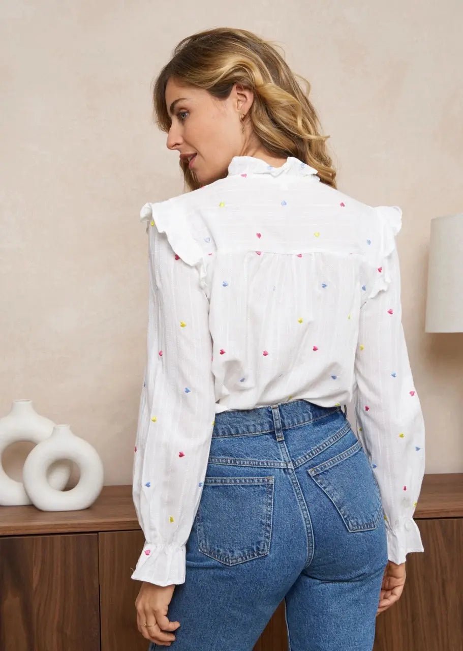 Multicolor Cotton Heart Print Mario T-Shirt - Casual Wear for Men & Women - Perfect for Cosplay, Gaming Events, and Everyday Fashion