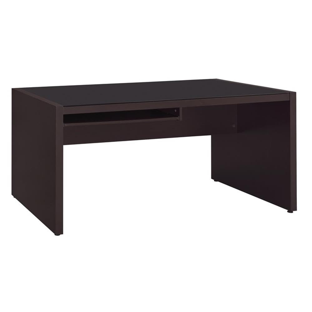 Home Square 3-Piece Office Furniture Set - Computer Desk, Bookcase & Ergonomic Chair for Home Office, Study Room or Workspace