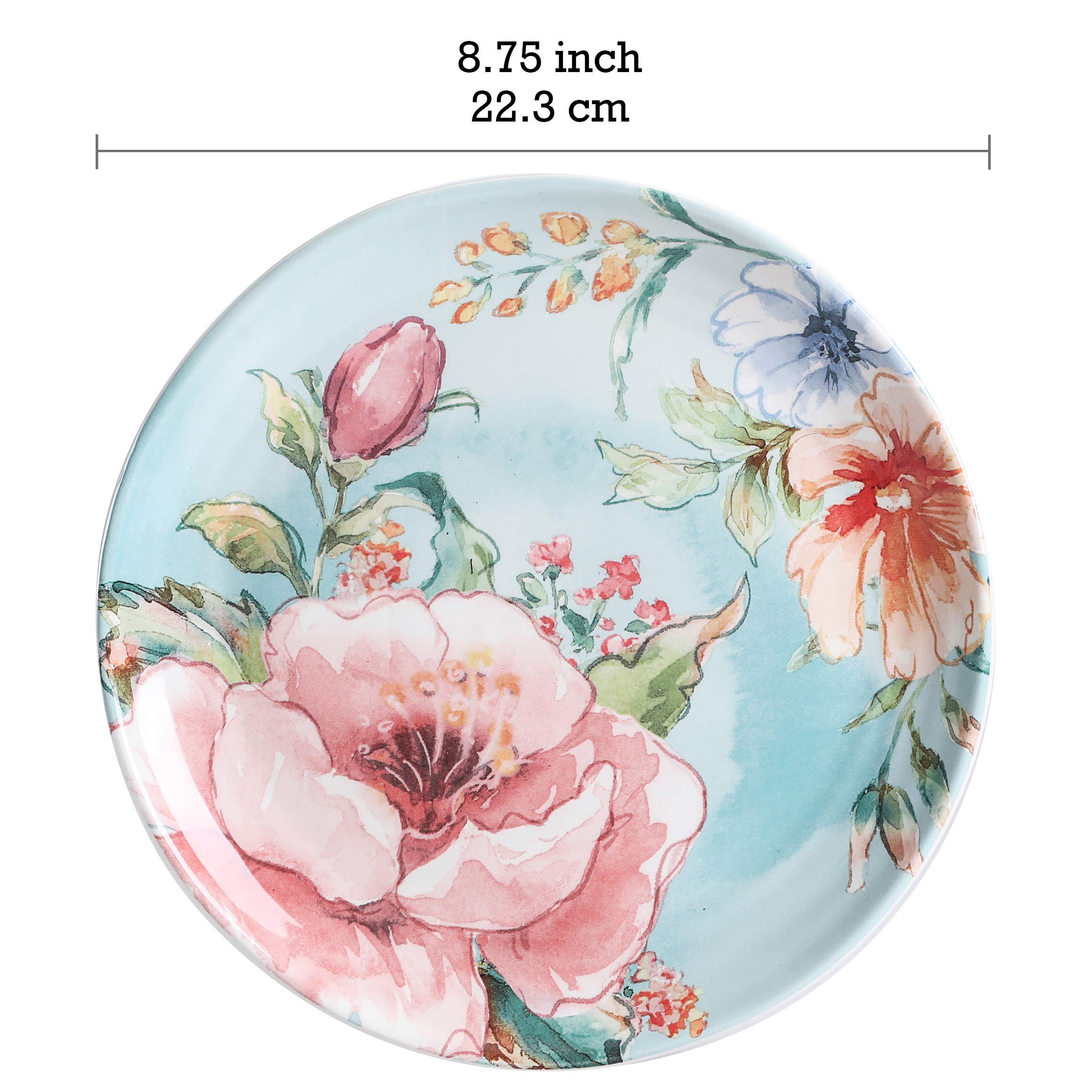 Bico Margret's Garden 16-Piece Ceramic Dinnerware Set - Service for 4 with 11