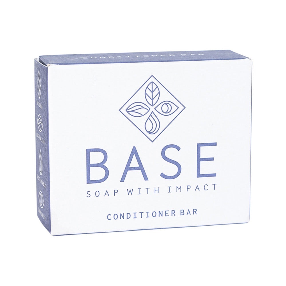 Base Bar Conditioner - Natural Soap for Hair & Skin, 120g (4.2 oz) - Gentle Cleansing for All Hair Types, Travel-Friendly Packaging | Perfect for Daily Use, Gym, Travel & Eco-Friendly Lifestyle