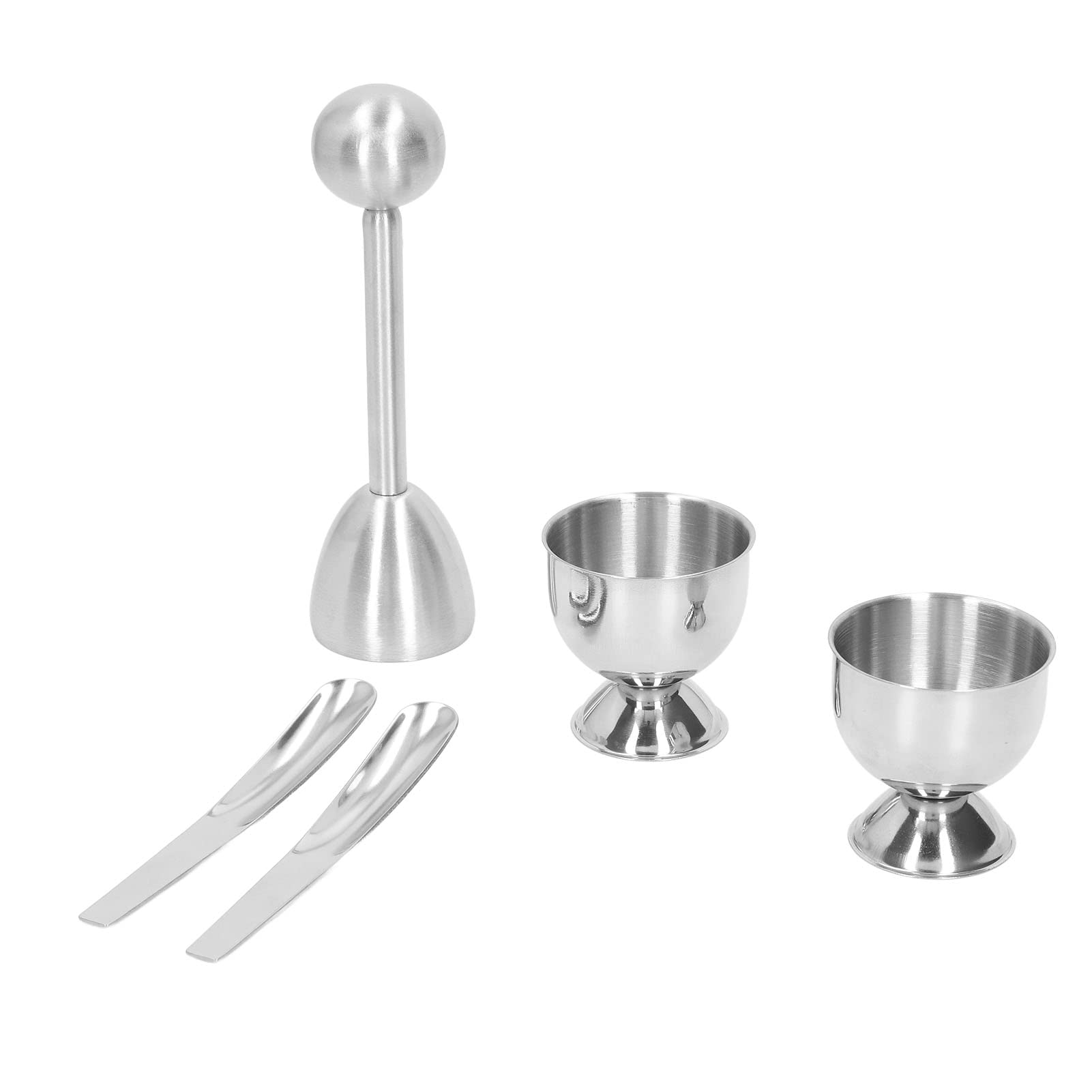 Stainless Steel Egg Cup Holder - Rustproof & Durable Boiled Egg Stand for Restaurants, Breakfast, and Kitchen Use