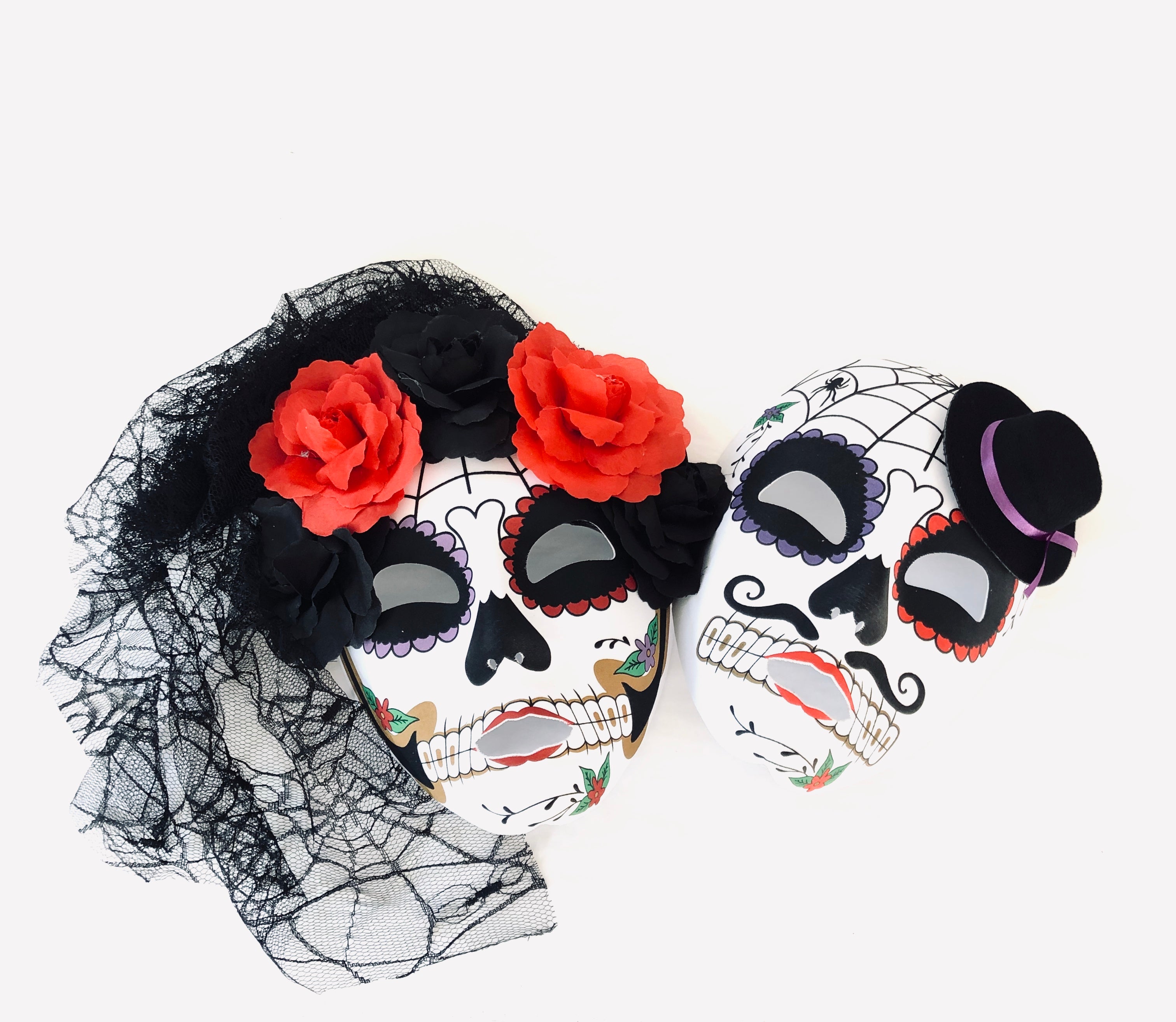 Black Widow Mask Set - Premium Cosplay Accessory for Halloween, Comic Con & Marvel Themed Parties | Superhero Costume Prop for Adults & Kids