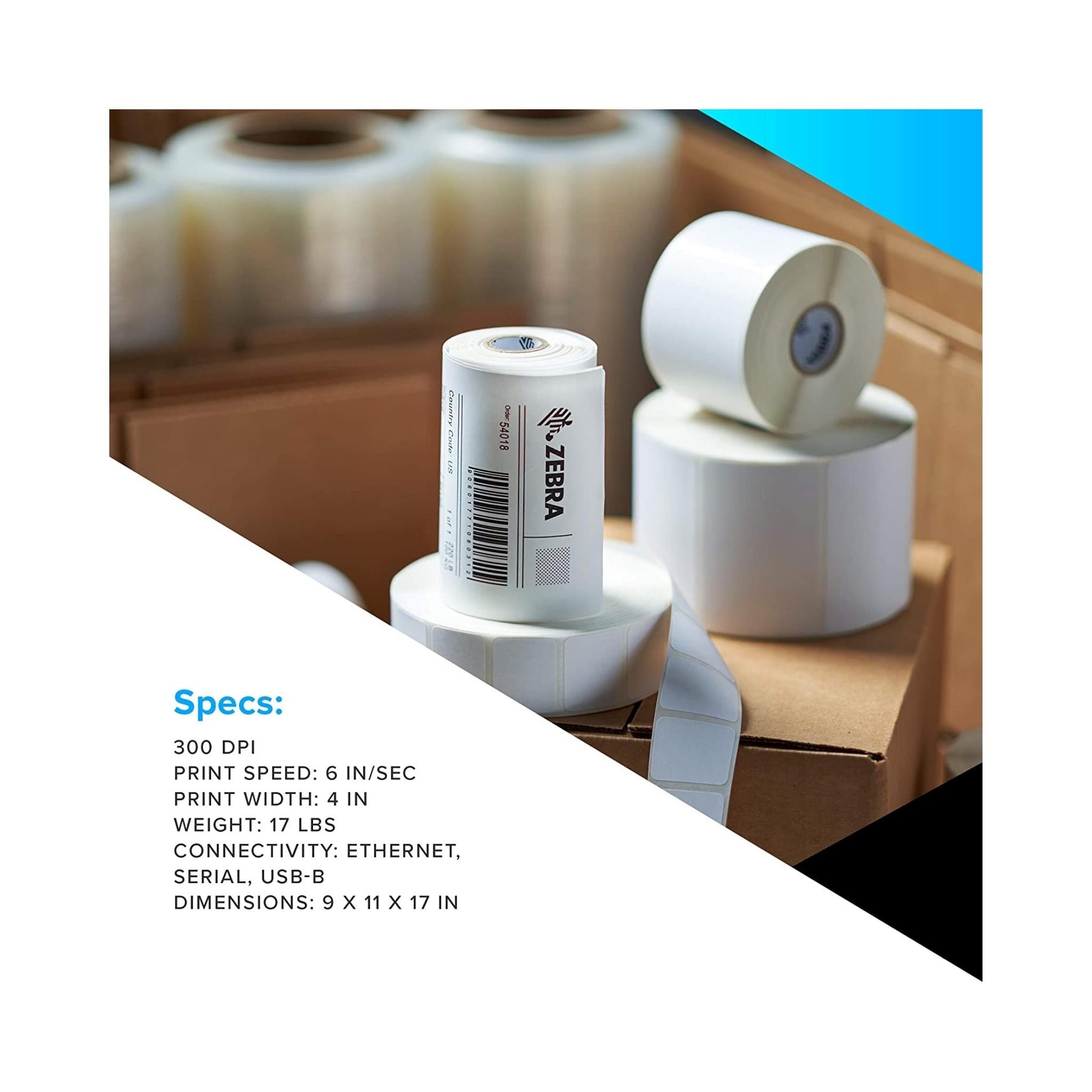 ZT230 Industrial Barcode Label Printer by Zebra - High-Speed Thermal Transfer for Warehouse, Retail & Shipping Labels