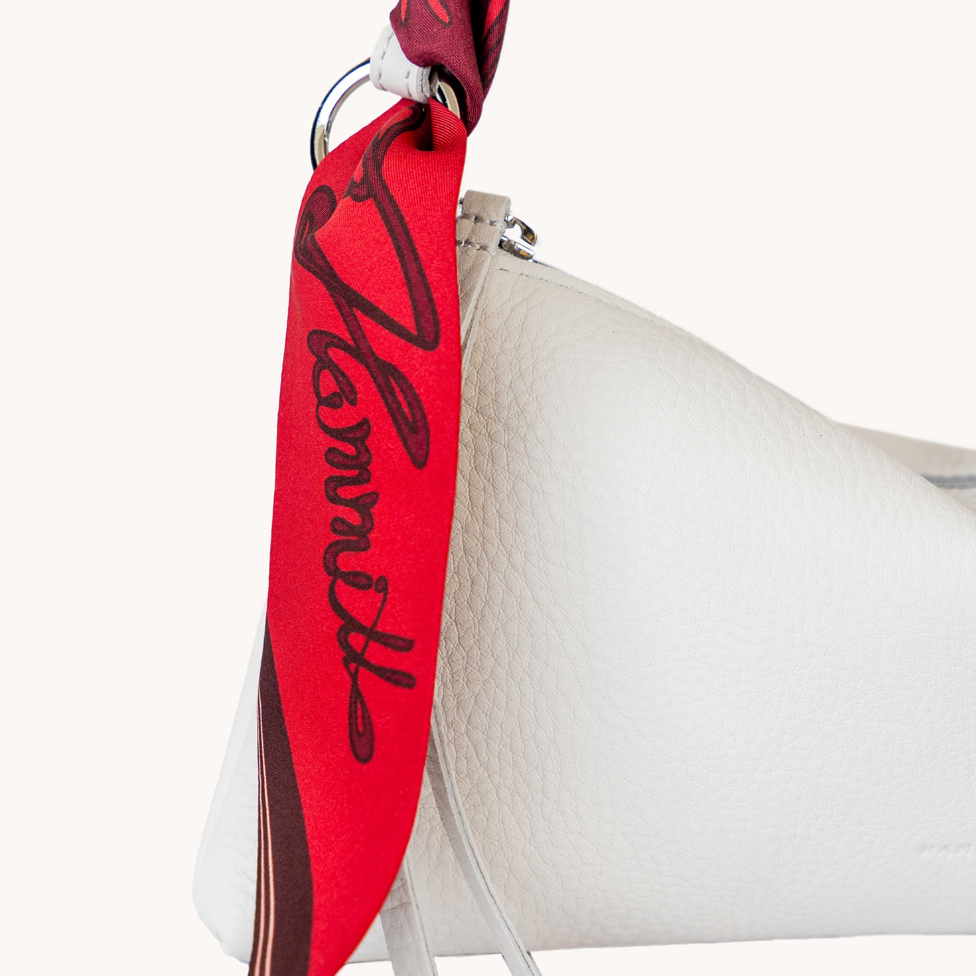 Elegant Silk Scarf with Romantic Love Letter Print - Perfect for Date Nights & Special Occasions