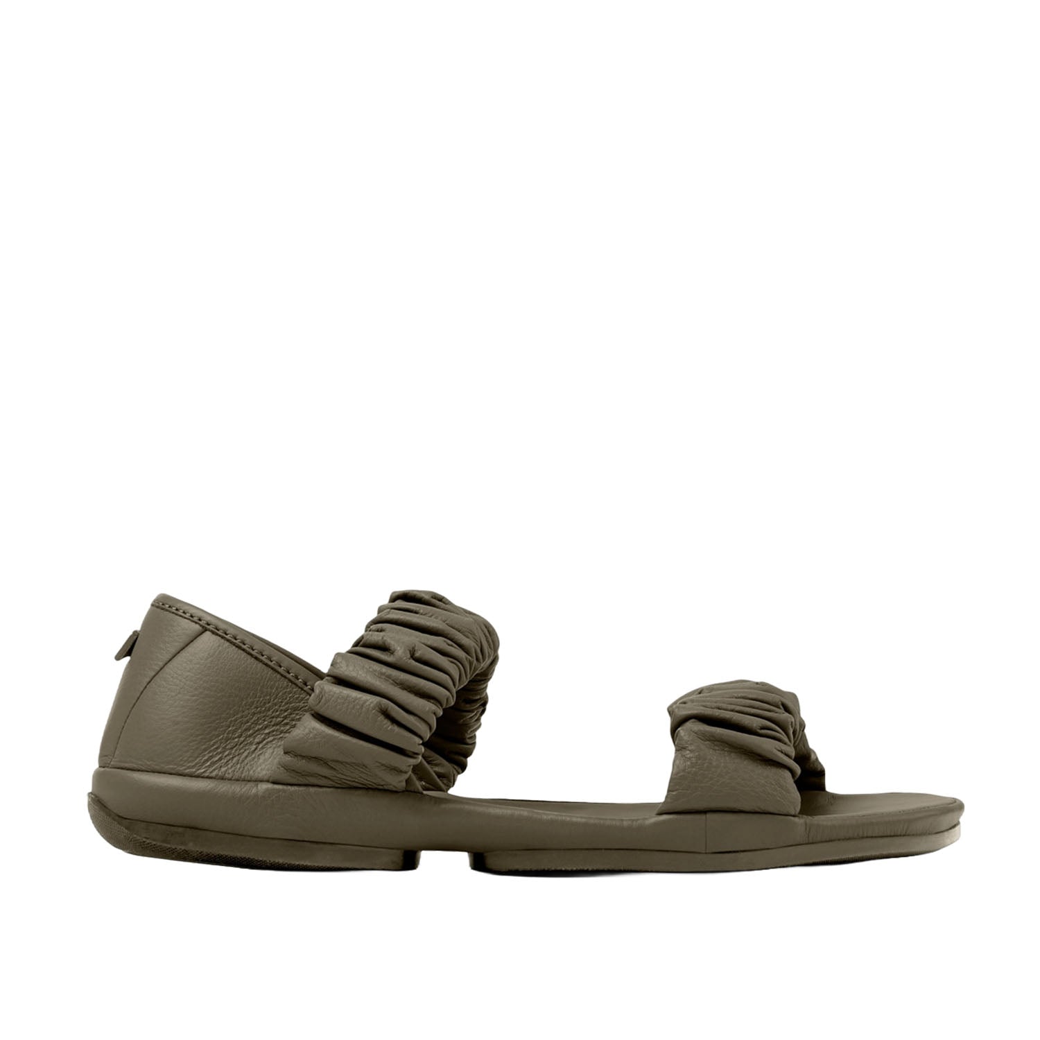 Camper Women's Right Nina Green Leather Comfortable Walking Shoes for Travel, Work & Everyday Wear
