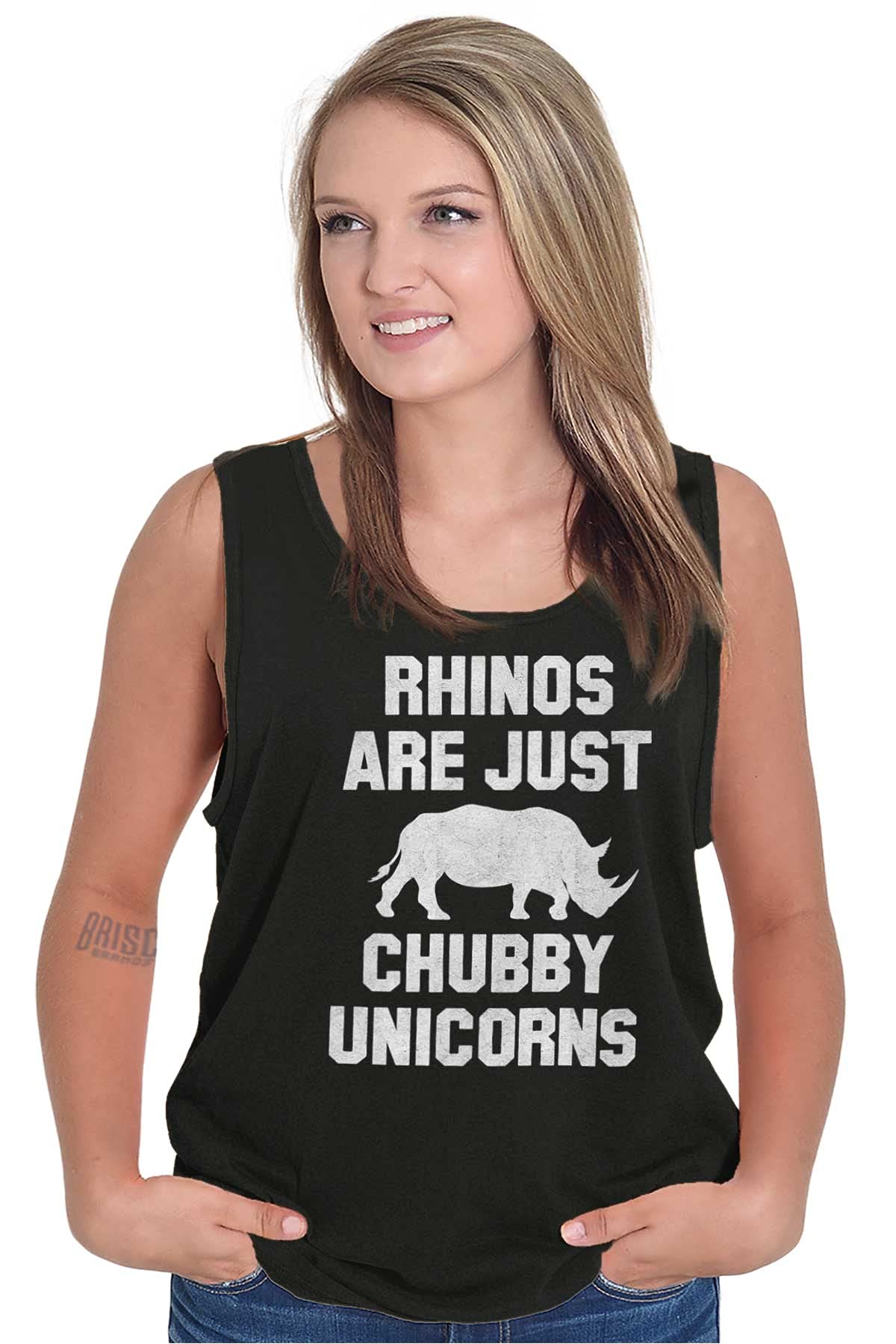 Funny Rhino Unicorn Graphic Tank Top for Men & Women - Perfect for Casual Wear, Gifts, and Unicorn Lovers