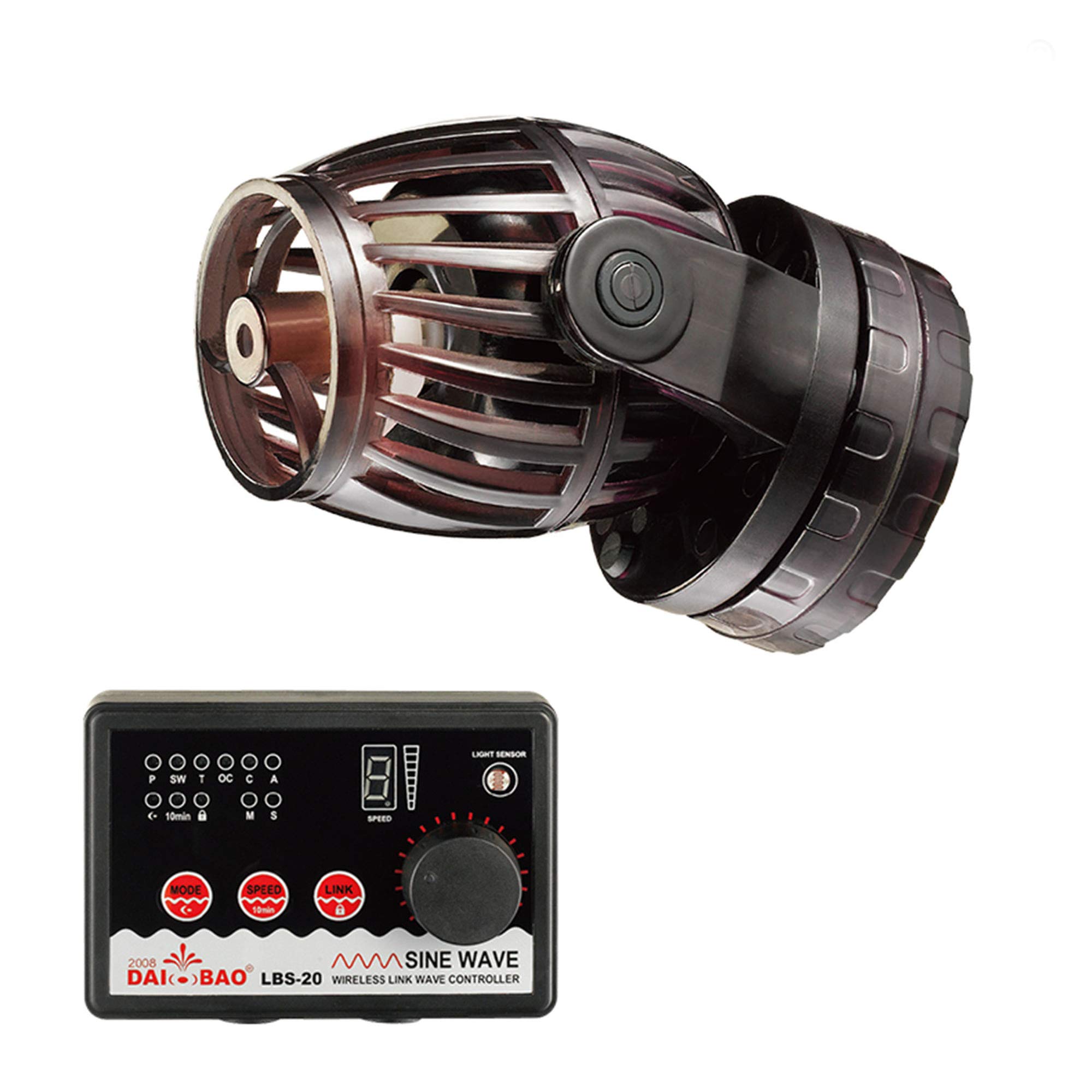 1600 GPH Wave Maker Pump - 24V DC Quiet Aquarium Circulation Pump for Marine Coral Reef Tanks | Eco-Friendly, Energy Efficient Water Flow for Saltwater & Freshwater Aquariums - Perfect for Reef Tanks, Fish Tanks & Aquatic Ecosystems