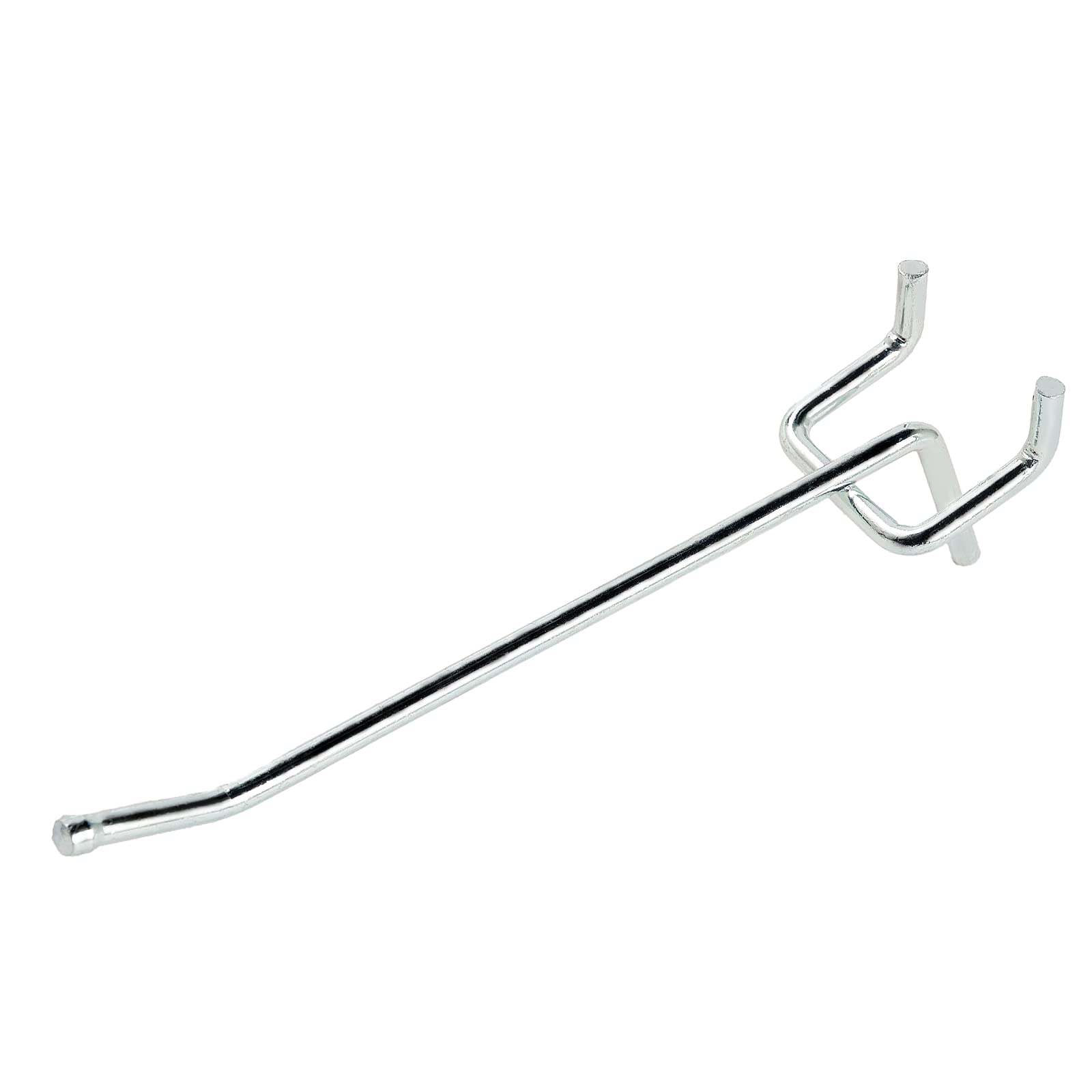 50-Pack 4 Inch L-Shaped Galvanized Pegboard Hooks for 1/8 & 1/4 Inch Pegboards - Heavy Duty Metal Organizer Hooks for Garage, Workshop, Office, Kitchen & Retail Store Organization