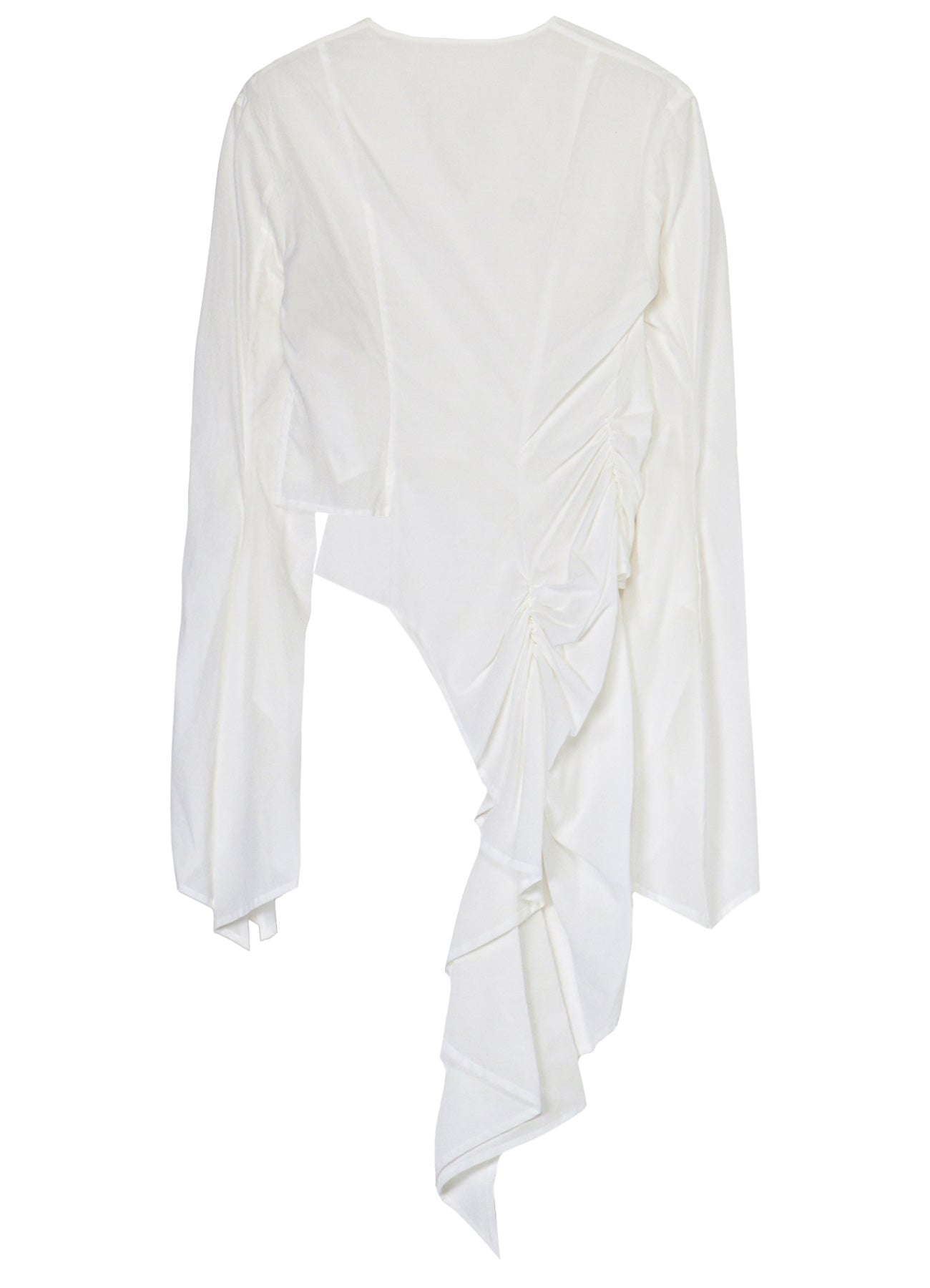 Elegant Cotton Lawn ASM Swallowtail Gather Detail Blouse - Perfect for Office Wear & Casual Outings