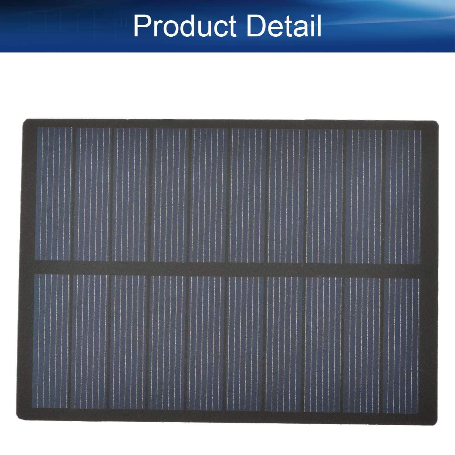 Bettomshin 1Pc 5V 1.3W Mini Solar Panel - Polycrystalline Solar Cell for DIY Solar System, Light Electric Toys, and Battery Chargers (4.33