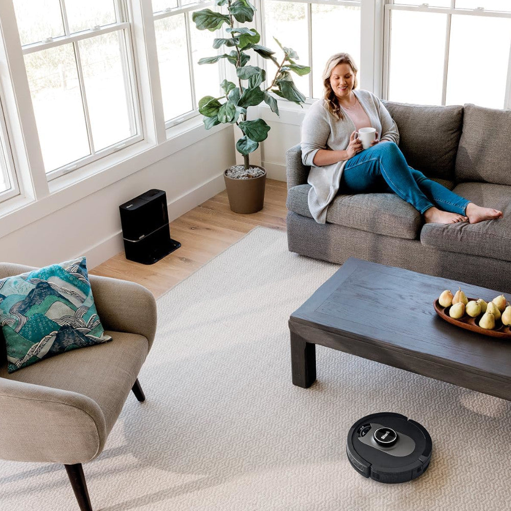 SHARK UR2500SR AI Ultra Robot Vacuum Cleaner - Certified Refurbished with Home Essentials Warranty - Perfect for Pet Hair, Hardwood Floors & Smart Home Cleaning