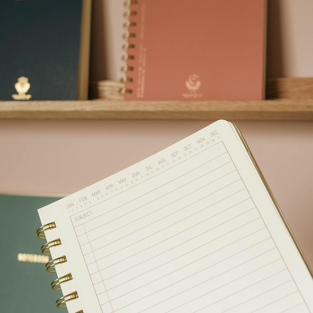 Premium Twin Wire Crest Notebook - A5 Size, 80 Sheets, College Ruled Paper for School, Office & Journaling - Perfect for Note Taking, Sketching & Gift Giving