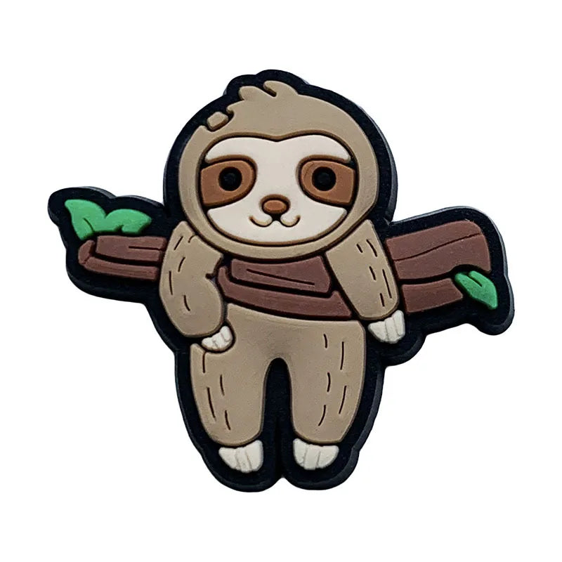 Adorable Sloth Shoe Charms for Crocs - Fun Jibbitz Accessories for Kids, Women & Men - Perfect for Sandals, Shoes & Party Favors - Great Gift Idea for Animal Lovers & Crocs Fans (Use for Everyday Wear, Beach Outings & Themed Parties)