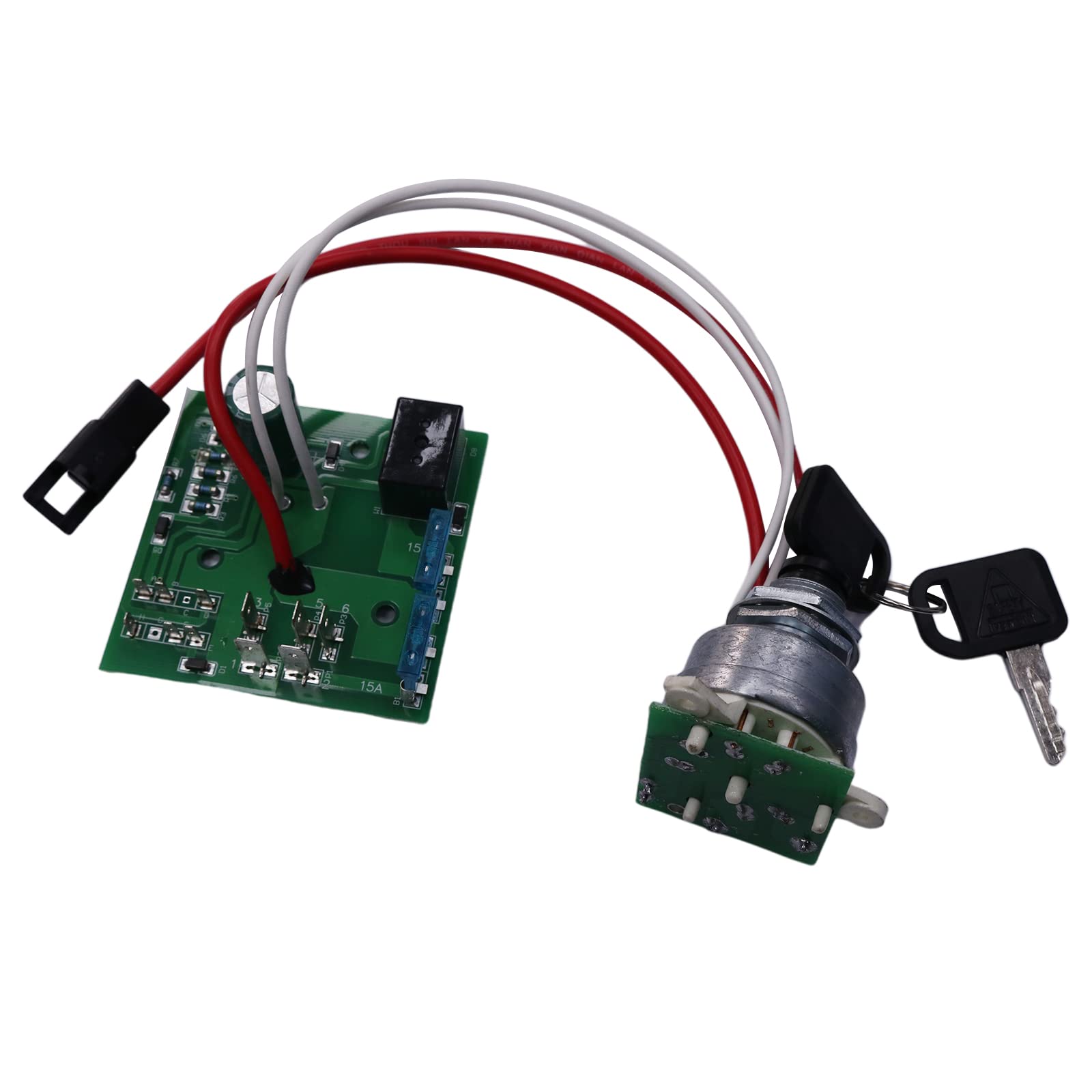 Solarhome AM122913 Starter Ignition Key Switch Module - Compatible with John Deere 325 335 345 Lawn & Garden Tractors (Serial# Below 070000) - Perfect for Tractor Maintenance & Repair