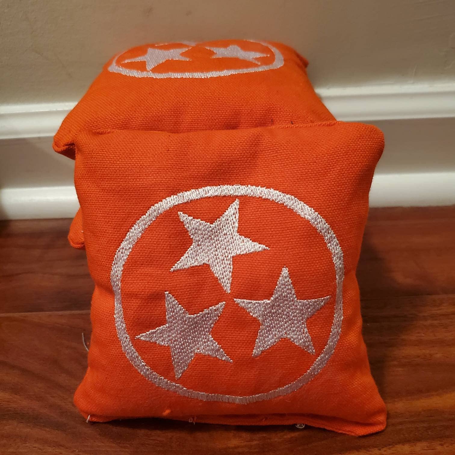 Premium Tennessee TriStar Cornhole Bags Set of 8 - Regulation Weight & Size for Outdoor Games, Tailgating, and Backyard Fun