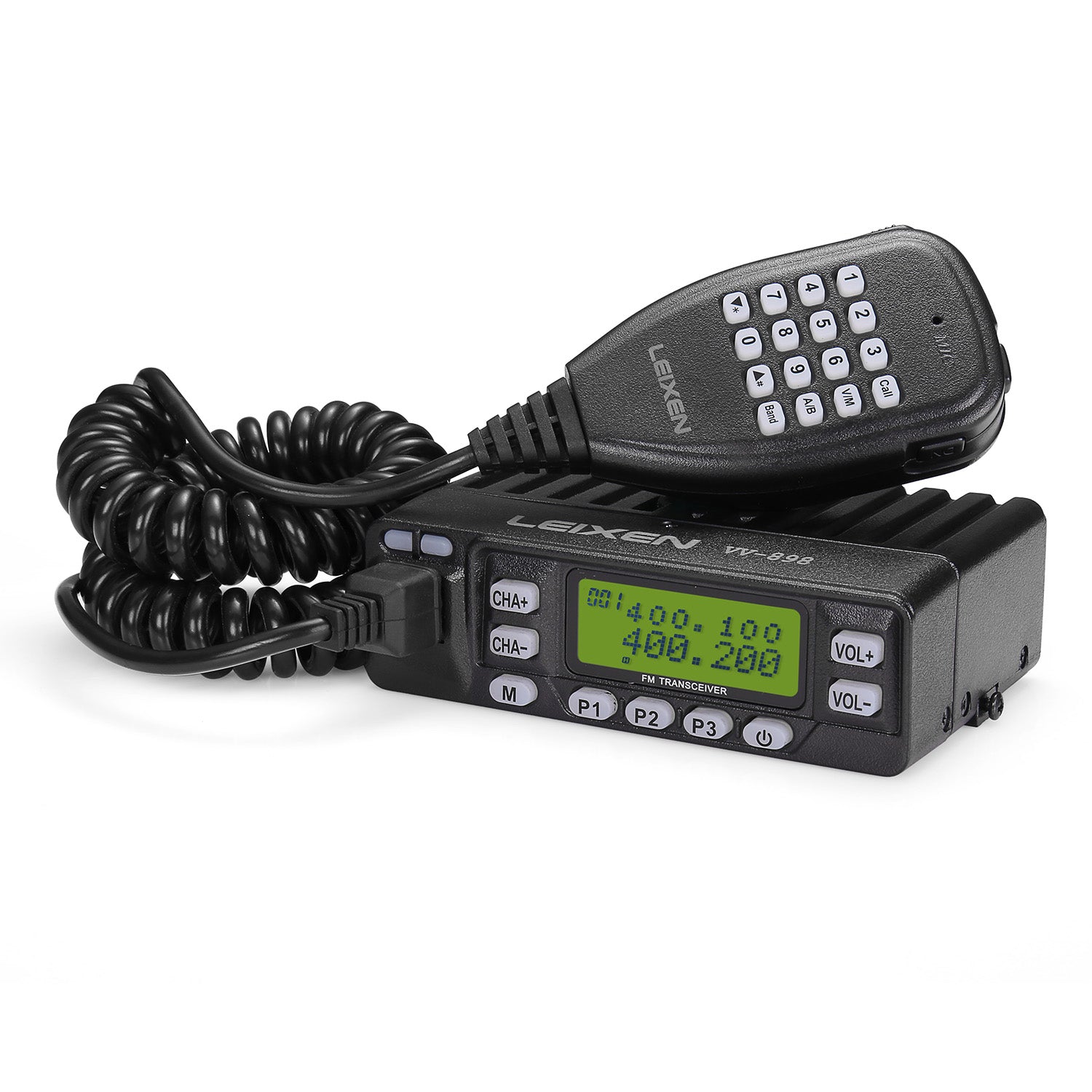 Leixen VV-898 Dual Band Mobile Radio - 136-174MHz & 400-470MHz, 4W/10W Power - for Truckers, Emergency Communication & Ham Radio Enthusiasts