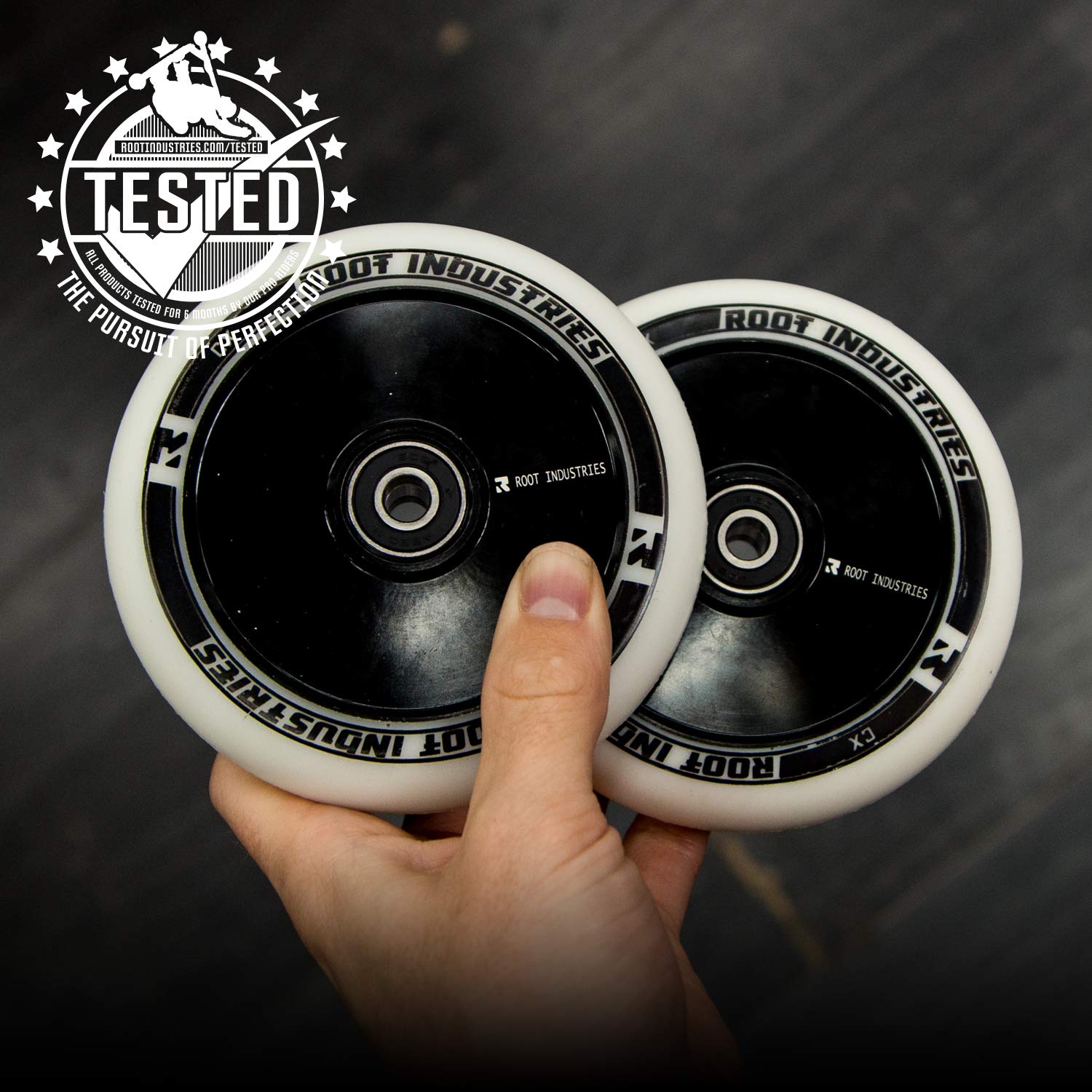 Root Industries 120mm Air Wheels for Kids - High-Performance Skateboard & Scooter Wheels - Perfect for Outdoor Play, Tricks, and Smooth Rides