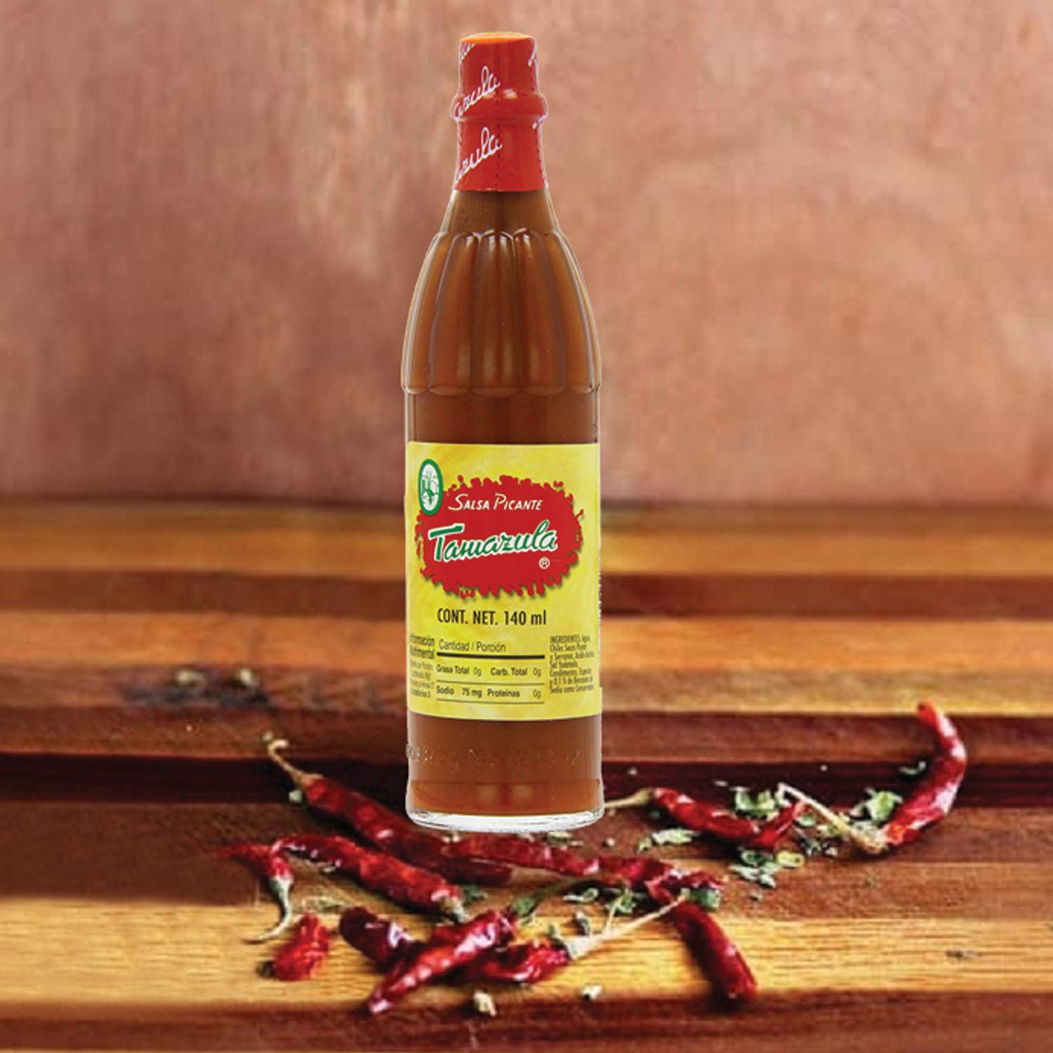 Tamazula Red Hot Sauce - All Natural, Gluten Free & Vegan Mexican Salsa (140ml, Pack of 5) | Spicy Red Pepper Sauce for Tacos, Nachos, Burgers & Cooking | Perfect for Chips, Fast Food, Lunch & Snacks