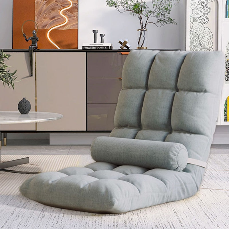 Comfortable Tatami Foldable Recliner Sofa Chair - Adjustable Backrest for Living Room, Bedroom & Outdoor Relaxation | Perfect for Lounging, Napping & Reading