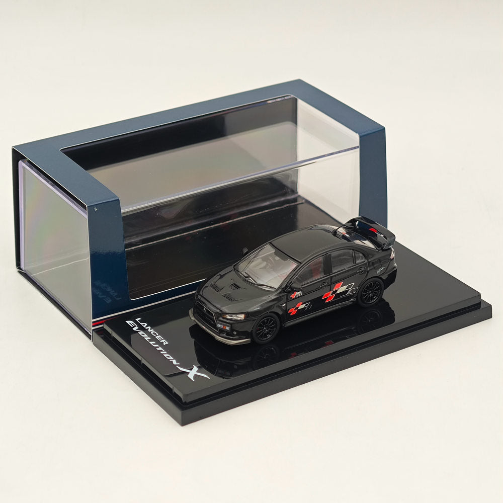 1/64 Scale Hobby Japan Mitsubishi Lancer Evolution X RALLIART Diecast Model Car - Limited Edition Collectible for Racing Enthusiasts & Display Showcase