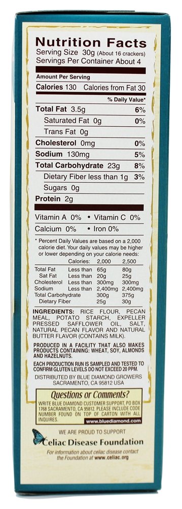 Crunchy Nut & Rice Cracker Snacks - Gluten-Free Healthy Snack for Adults & Kids - Perfect for On-the-Go, Lunch Boxes, and Movie Nights