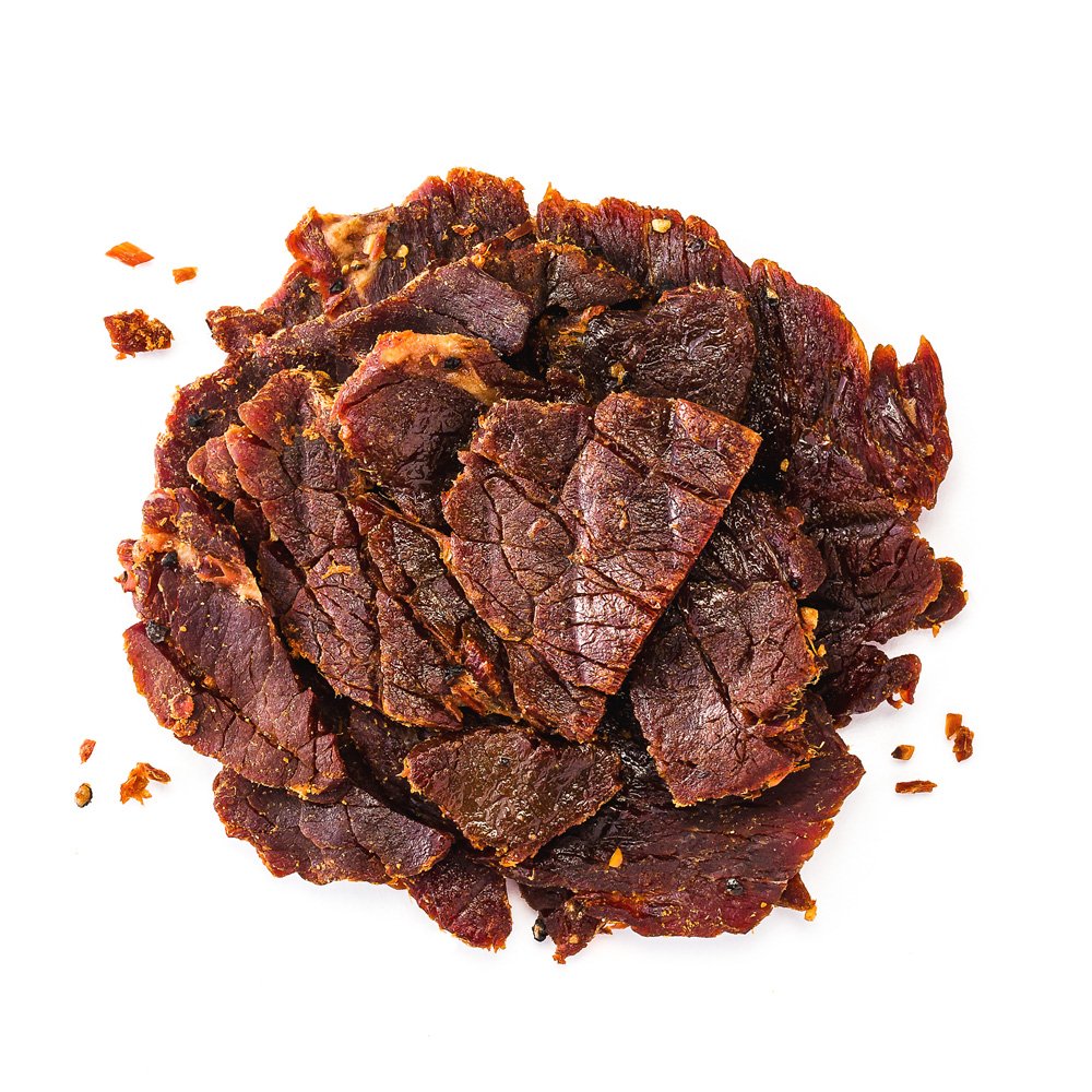 Perky Jerky Original 100% Grass Fed Beef Jerky, 1 oz (Pack of 12) - Antibiotic Free, High Protein (10g per Serving), Low Fat, Tender & Flavorful - Healthy Snack for Hiking, Camping, Road Trips and Office Breaks