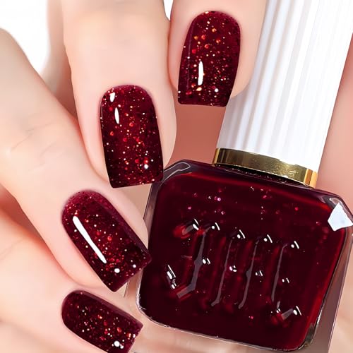 Dark Red Glitter