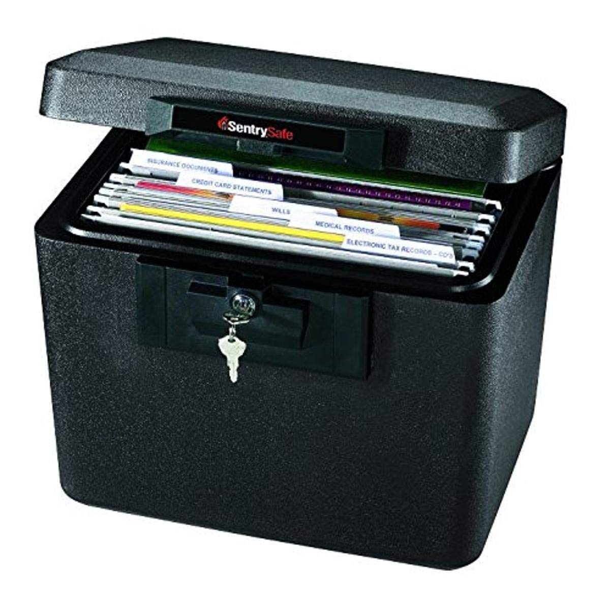 SentrySafe 1170 Fireproof Lock Box - Waterproof Safe for Documents, Cash & Valuables - Dove Gray - Ideal for Home, Office & Travel Security