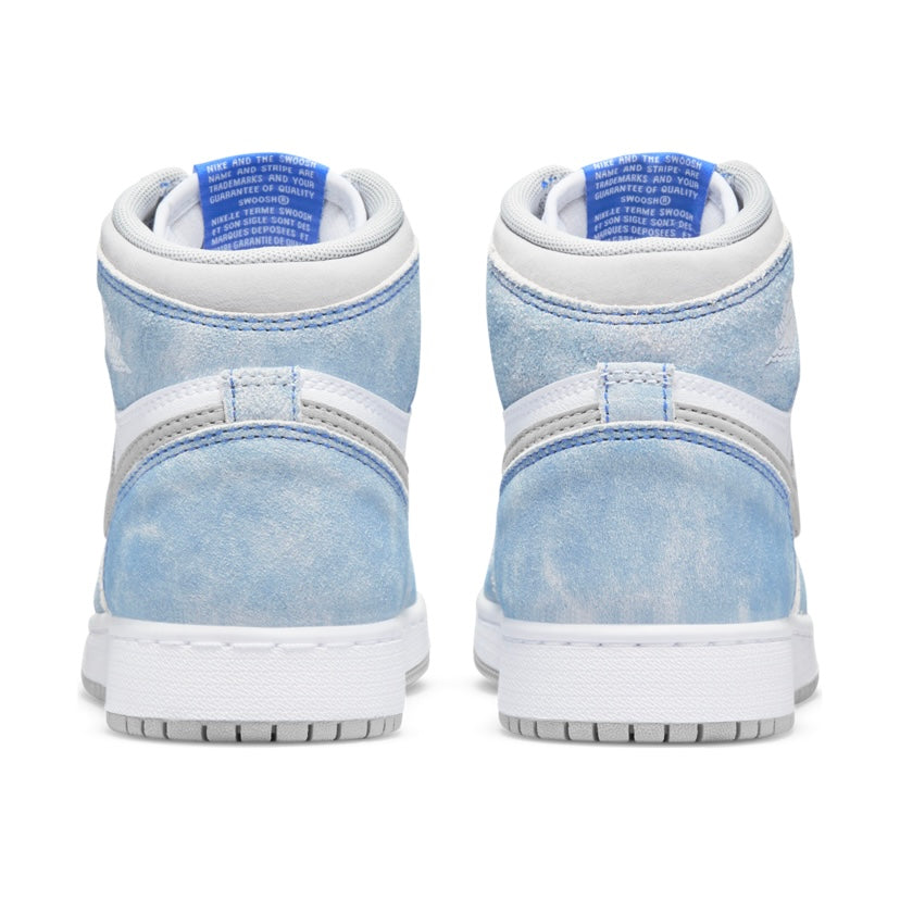 Air Jordan 1 High GS Sneakers for Women - Hyper Royal & Smoke Grey Colorway - Perfect for Basketball, Streetwear Fashion & Casual Wear