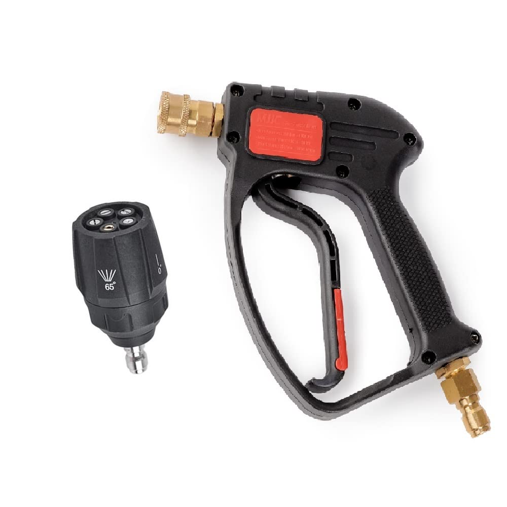 MJJC High Pressure Trigger Gun 3/8 Inch Quick Connector - Pressure Washer Foam Gun & Snow Foam Cannon Lance with Spray Nozzle for Car Washing, Home Cleaning & Outdoor Surfaces