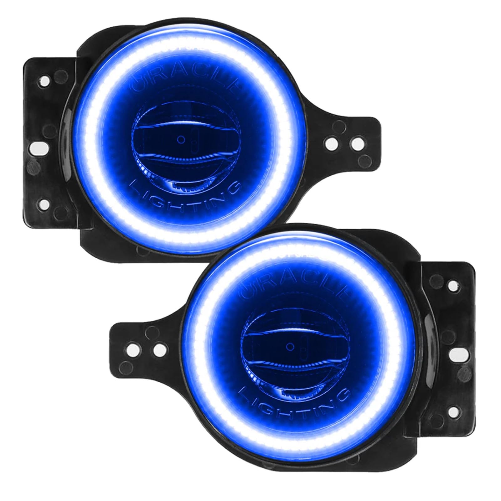 ORACLE Lighting 5847-002 Pair of 20W LED Fog Lights for 2018-2024 Jeep Wrangler JL - Blue - DOT Compliant - Rugged & Durable Off-Road Lights - High Performance LED Fog Lamps for Night Driving & Off-Road Adventures