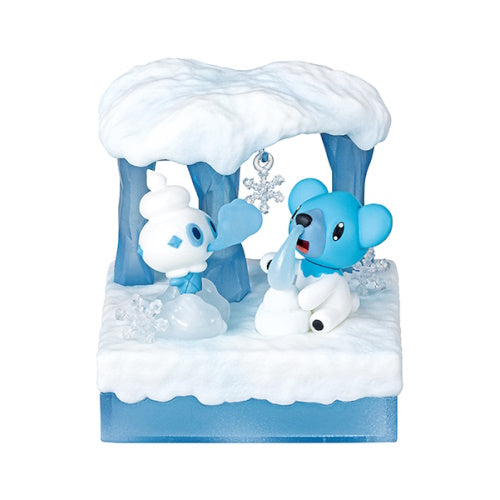 Pokemon World Frozen Snow Field Re-Ment 2 Inch Mini Figure - Cute Collectible Toy for Display, Gift, or Anime Collection (Perfect for Home Decor, Office Desk, or Pokemon Fan Gifts)
