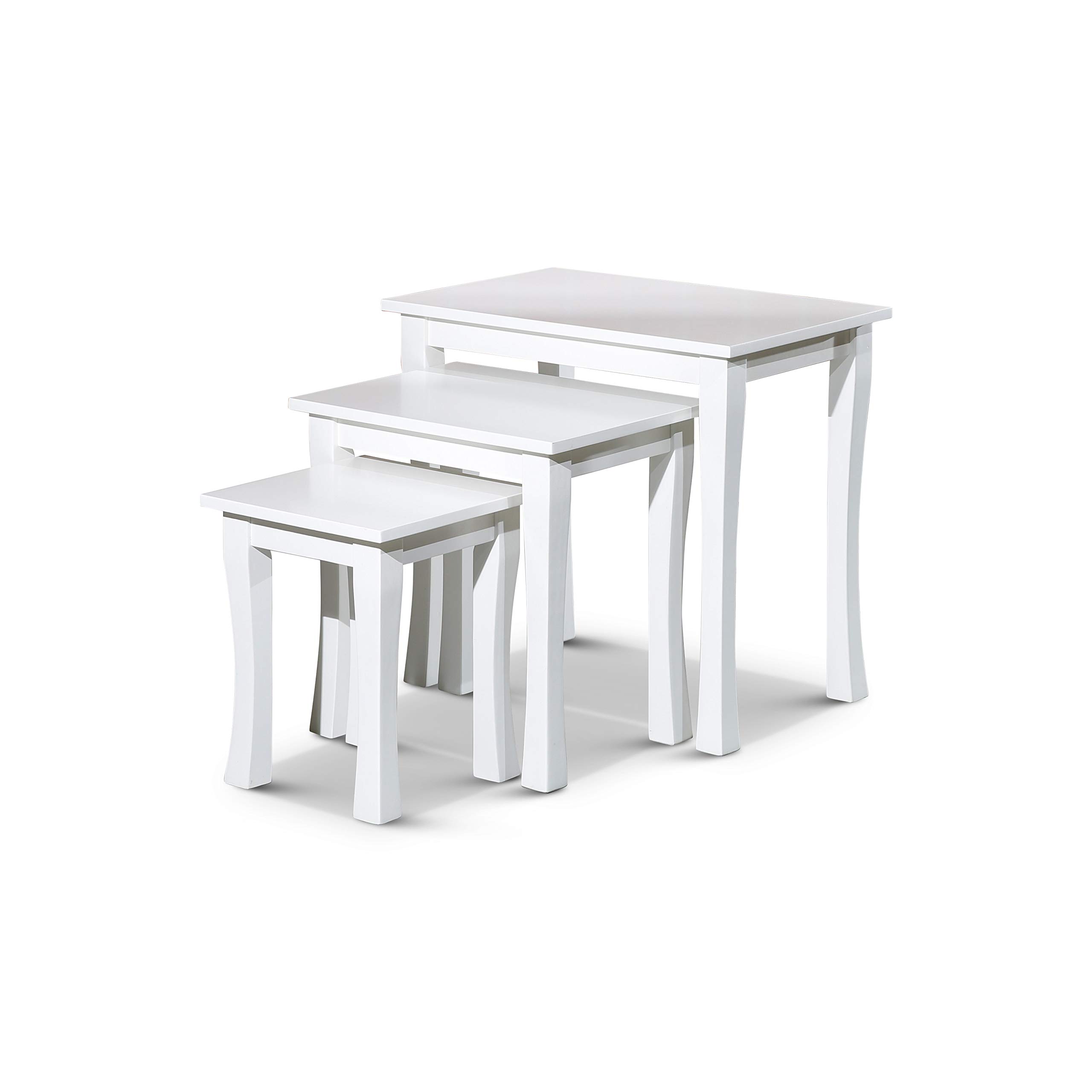DTY Boulder 3-Piece Nesting Coffee Tables Set - Modern Wooden Side End Tables for Living Room, Bedroom & Office - Space Saving Furniture for Small Apartments