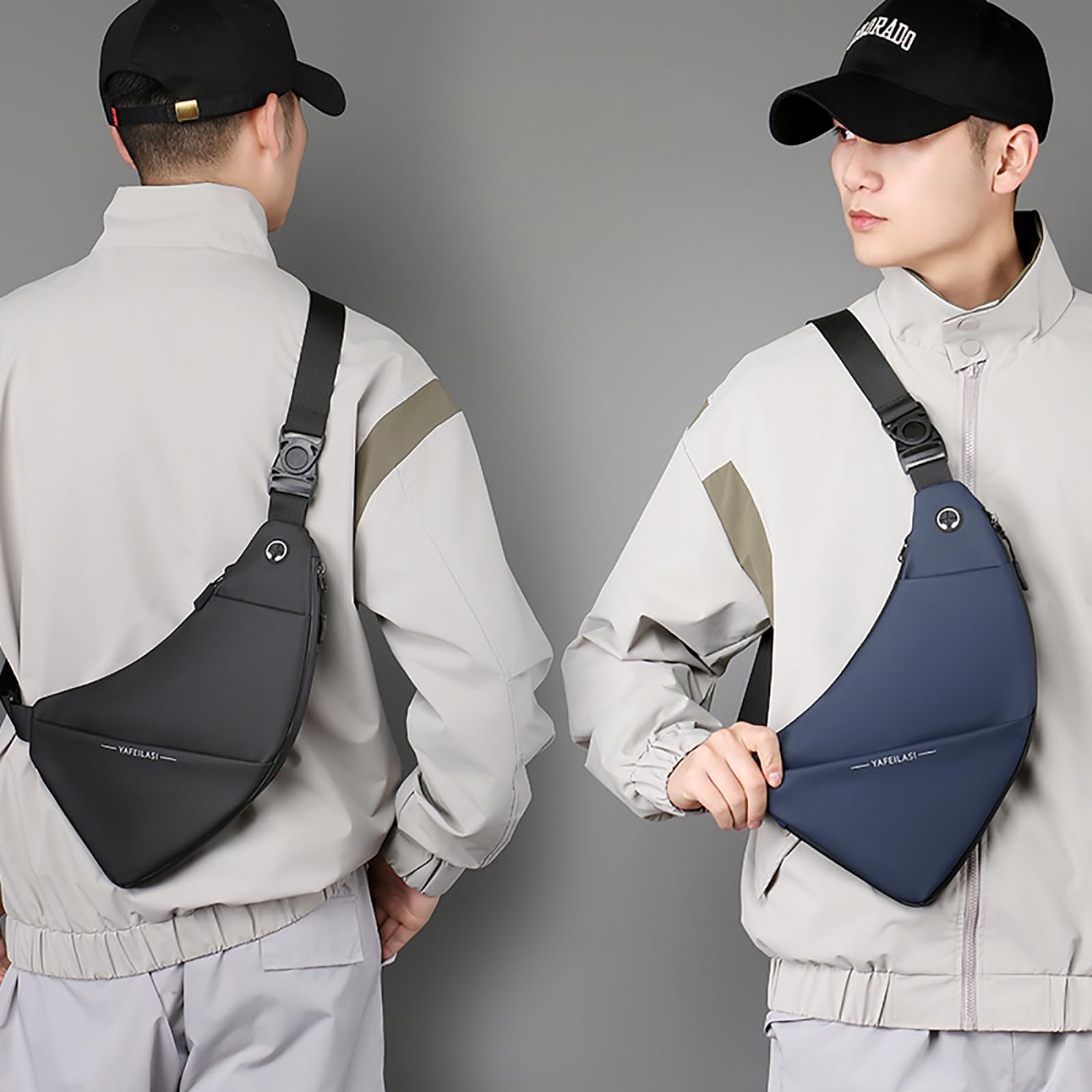 Anti-Theft Sling Bag for Women & Men - Small Crossbody Backpack with Front & Back Pockets - Perfect for Travel, Hiking, and Daily Commute