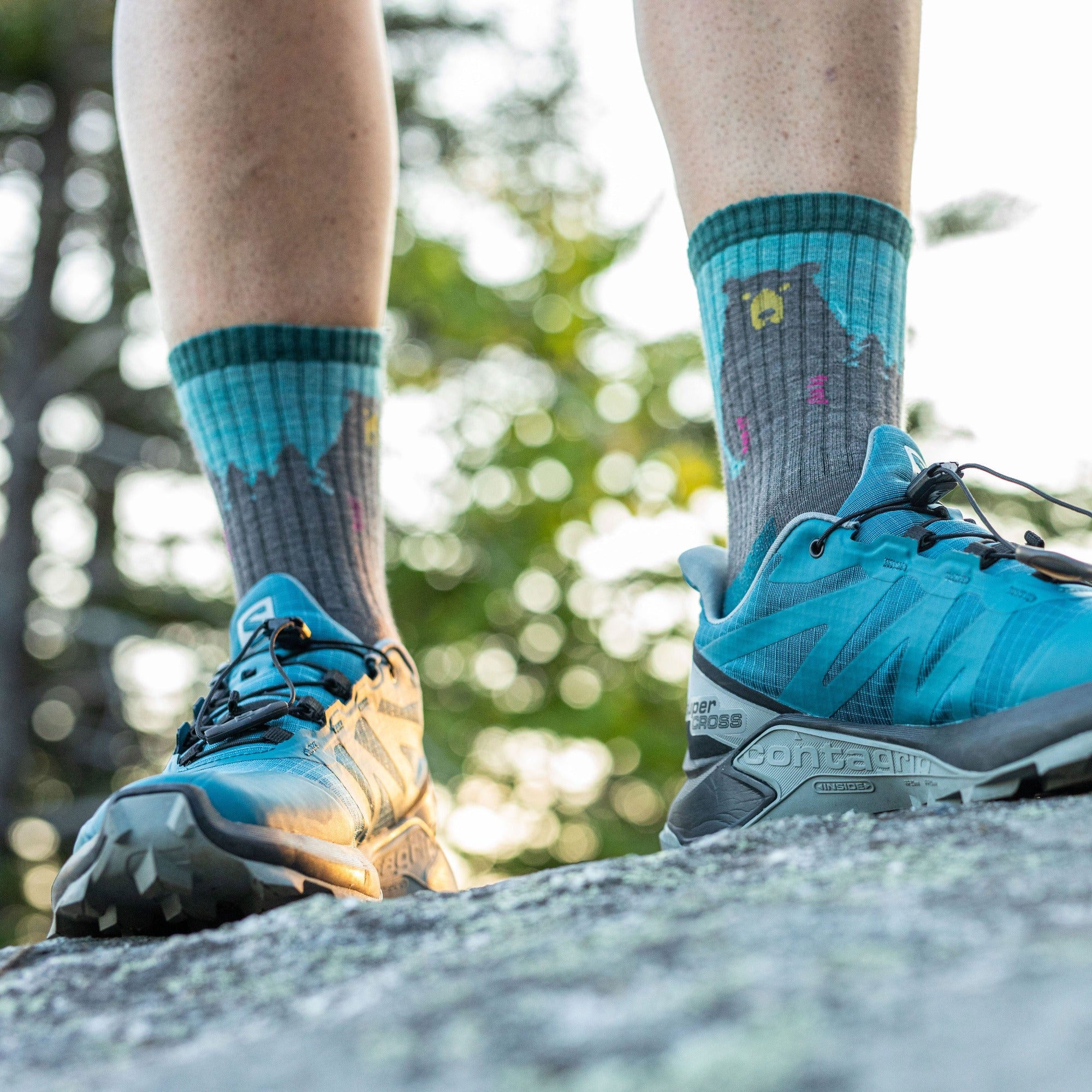 Women's Hiking Socks 3 Pack - Micro Crew Cushioned Socks for Outdoor Adventures, Hiking & Trekking - Moisture Wicking & Breathable for All-Day Comfort